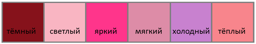 Оттенок один тон разница. Характеристики цвета темнее ярче светлее теплее холоднее. Различие оттенков. Отличие 1 и 2 тона.